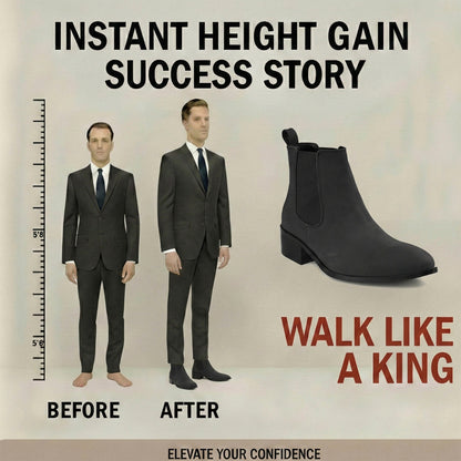 Bxxy Smart Casual Men’s Boots with 4.5cm Heel Height