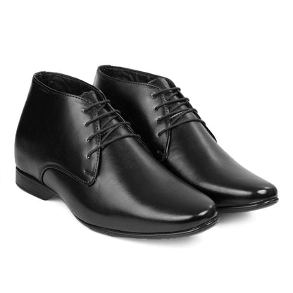 BXXY Mens 3.5 Inch Hidden Height Increasing Formal Office Wear Lace up Boots