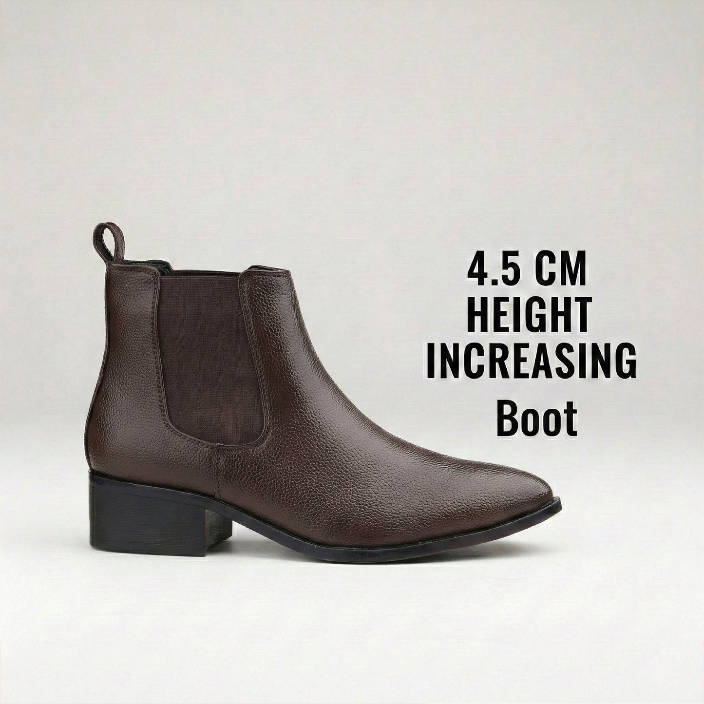 Men’s Elevator Boots 4.5CM Height Increase Comfortable Hidden Lift