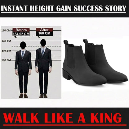 Bxxy Smart Casual Men’s Boots with 4.5cm Heel Height