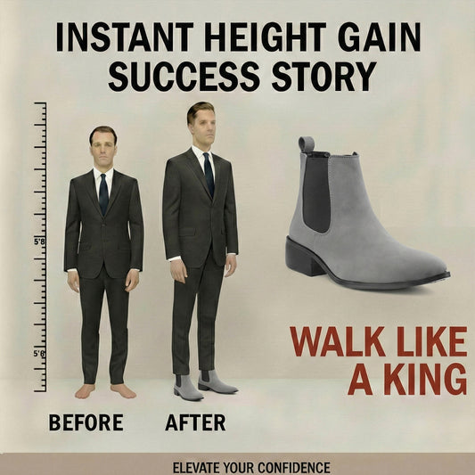 Bxxy Smart Casual Men’s Boots with 4.5cm Heel Height