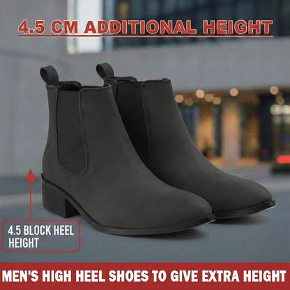 Bxxy Smart Casual Men’s Boots with 4.5cm Heel Height
