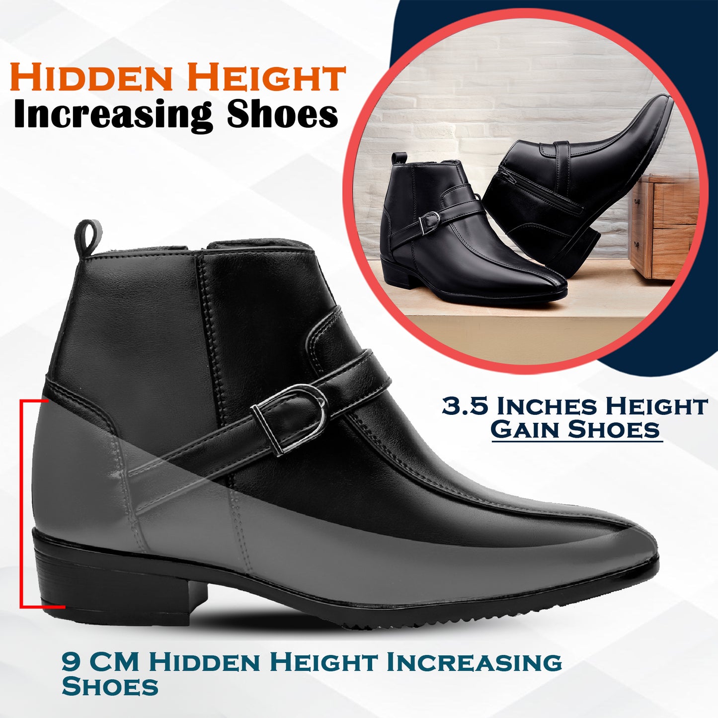BXXY Elite Hidden Lift Boots Luxury Formal Collection