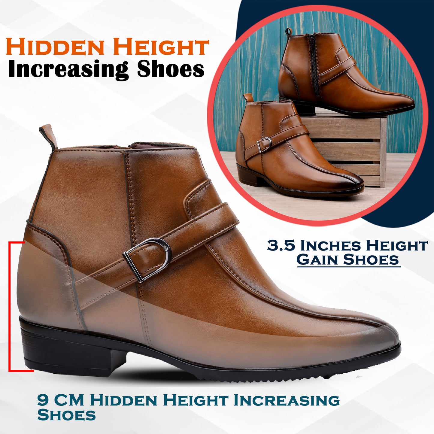 BXXY Elite Hidden Lift Boots Luxury Formal Collection