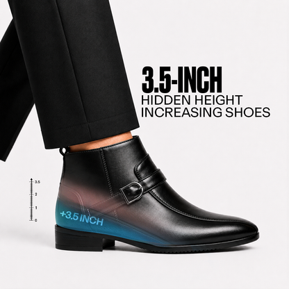 Formal Elevator Boots Black - 3.5 Inches (9cm)