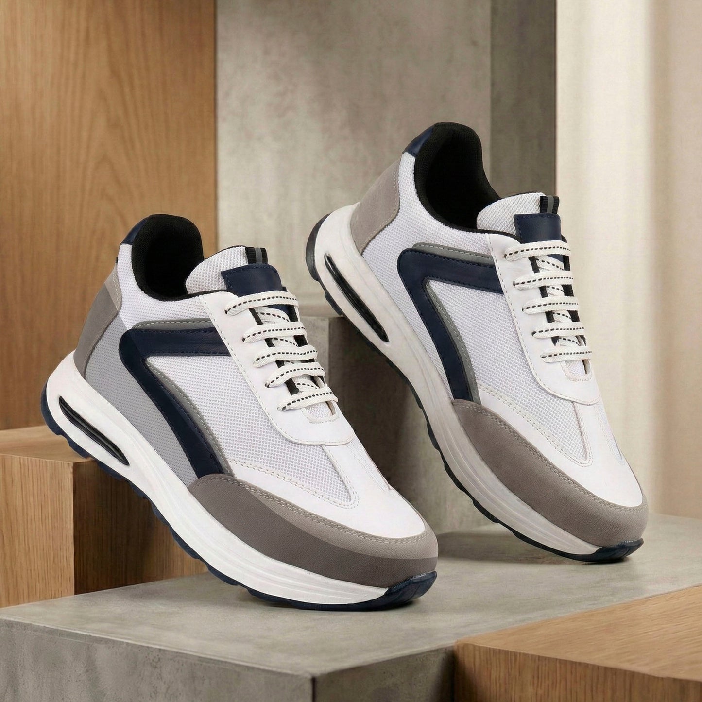 Bxxy Mens 9cm Height Increasing Sports Shoes Hidden Elevator Boost
