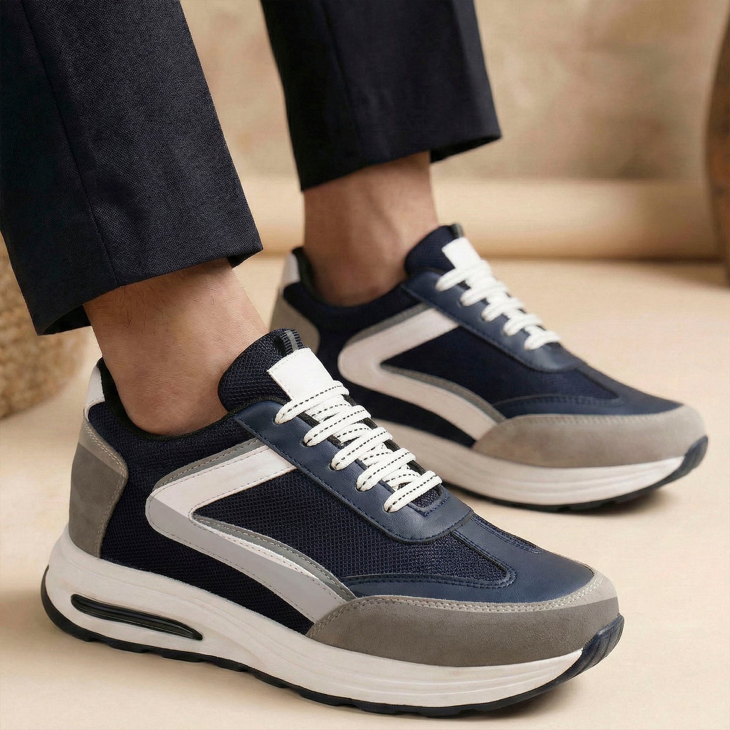 Sports Elevator Shoes for Men – 9cm Invisible Height Enhancement