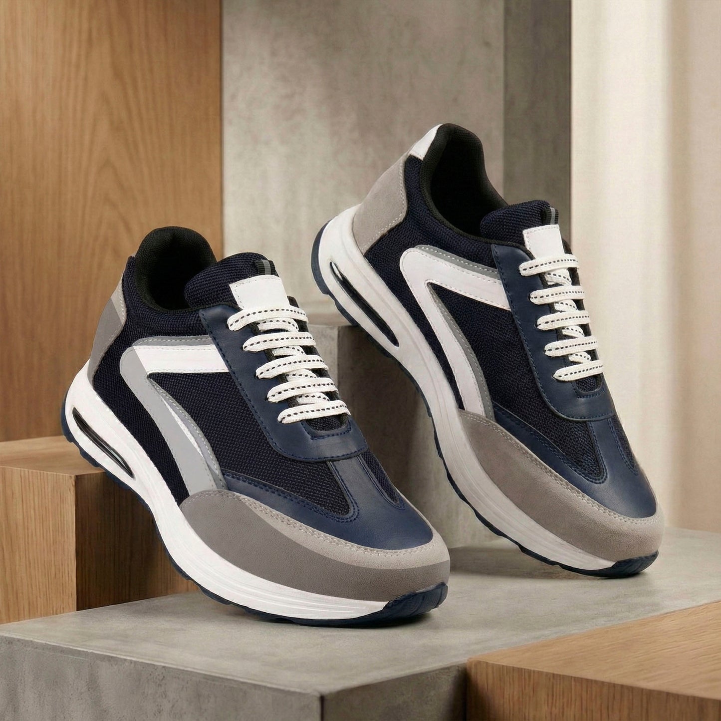 Sports Elevator Shoes for Men – 9cm Invisible Height Enhancement