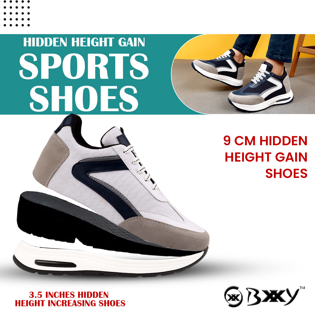 Sports Elevator Shoes for Men – 9cm Invisible Height Enhancement