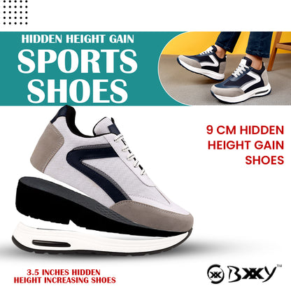 Sports Elevator Shoes for Men – 9cm Invisible Height Enhancement