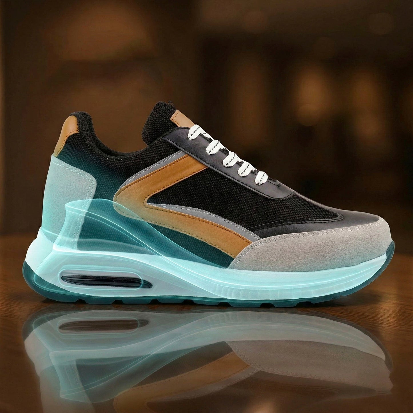 Sports Elevator Shoes for Men – 9cm Invisible Height Enhancement