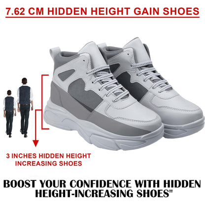 Men’s Hidden Height Shoes, 3 Inch Elevator Sneakers for Everyday Confidence
