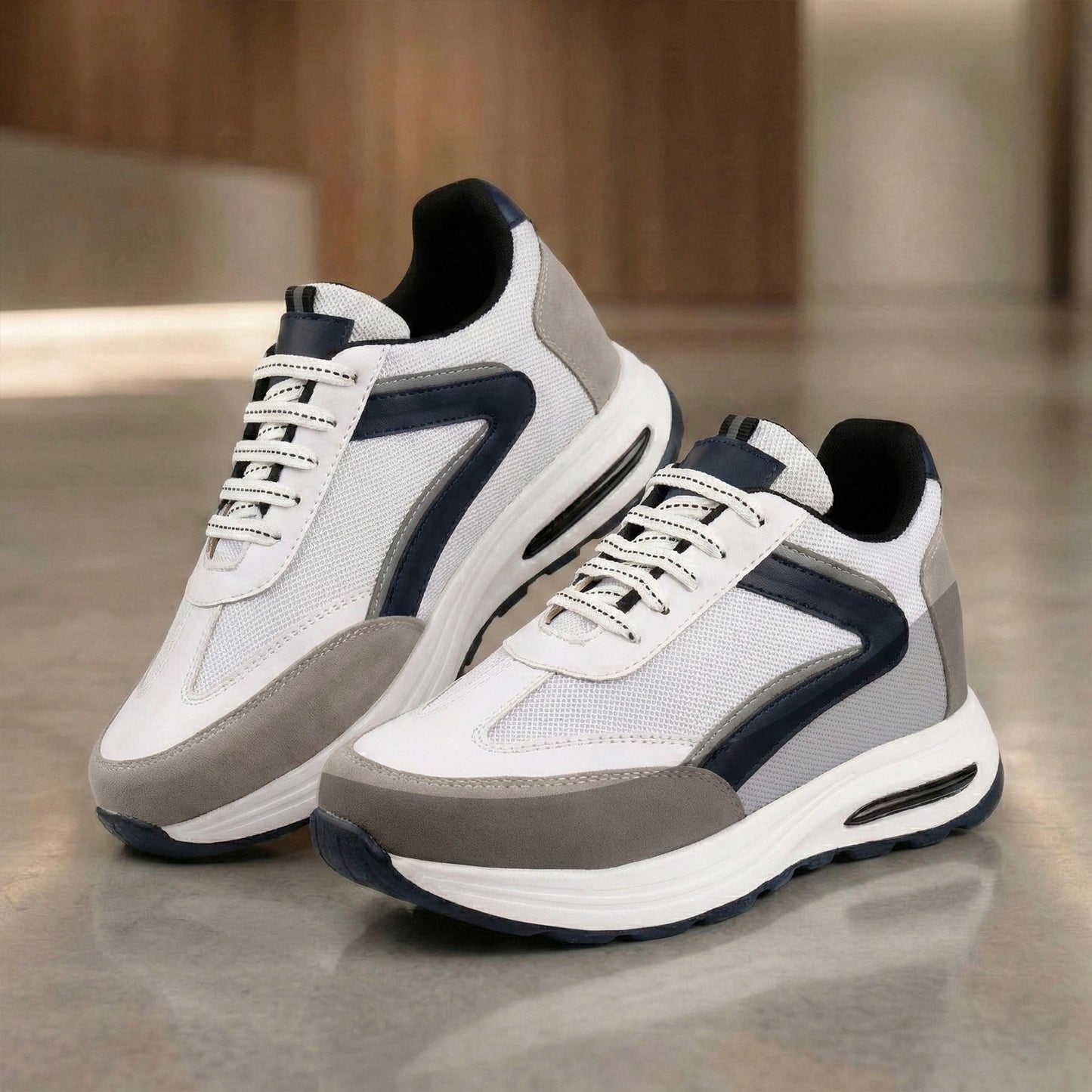Sports Elevator Shoes for Men – 9cm Invisible Height Enhancement