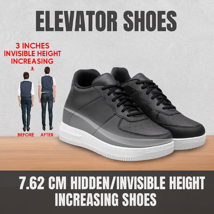 BXXY Invisible Height Boost Shoes for Men 3 Inch Lift Casual Sneakers