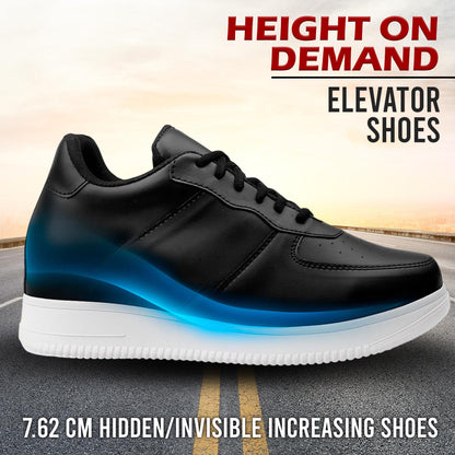 BXXY Invisible Height Boost Shoes for Men 3 Inch Lift Casual Sneakers