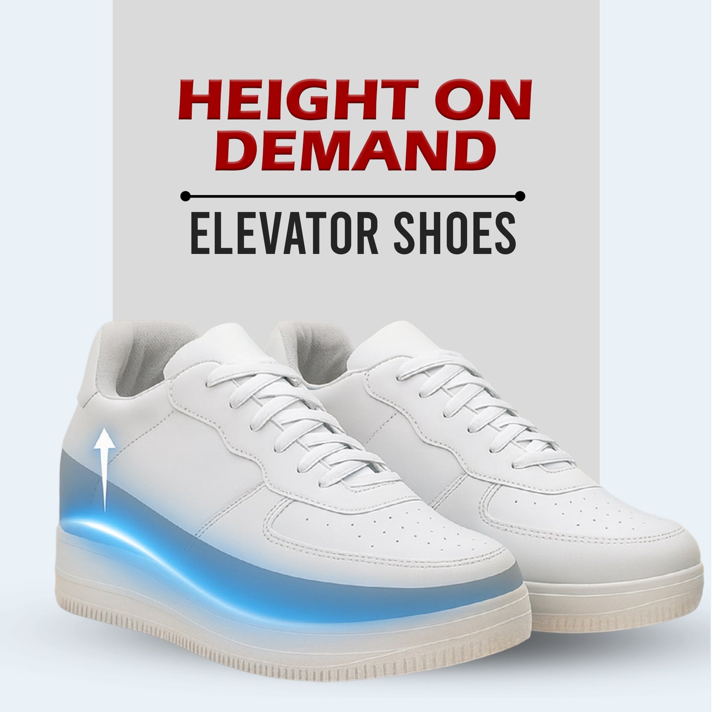 Walk Taller Instantly with Bxxy 7.62 CM Height Increasing Sneakers