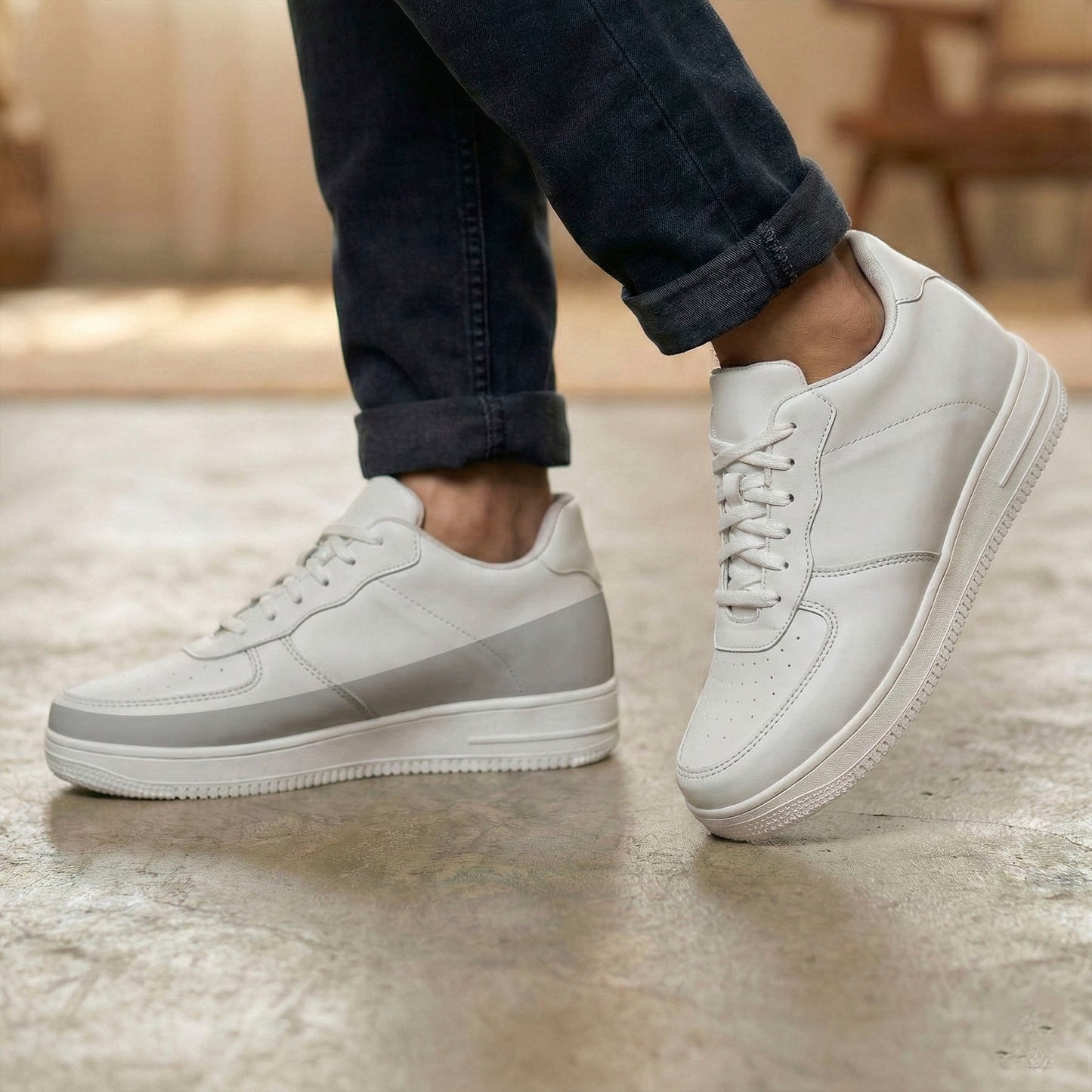 Walk Taller Instantly with Bxxy 7.62 CM Height Increasing Sneakers