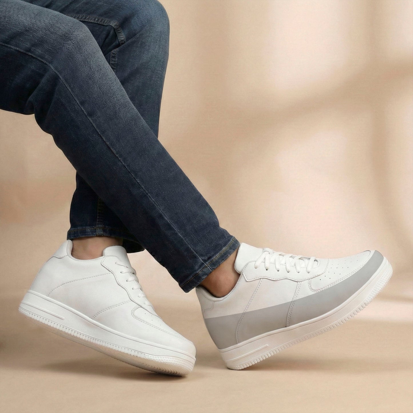 Walk Taller Instantly with Bxxy 7.62 CM Height Increasing Sneakers