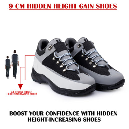 Men's 3.5 Inches Hidden Height Elevator Shoes – Discreet Lift, Premium Style