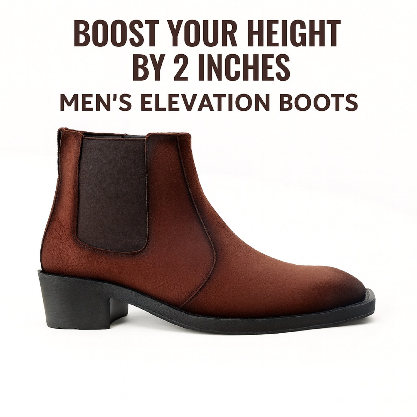 Men’s 5–6 CM Invisible Height Boost Boots