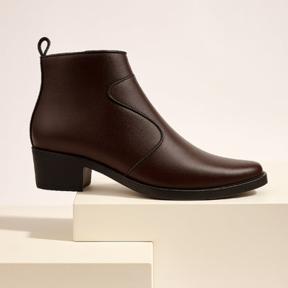 Bxxy Men’s 2 Inch Heel Height Increasing Boots