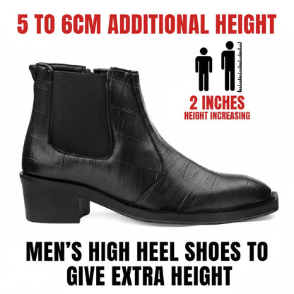 2-Inch Height Increasing Boots for Men | Hidden Lift, Premium Comfort
