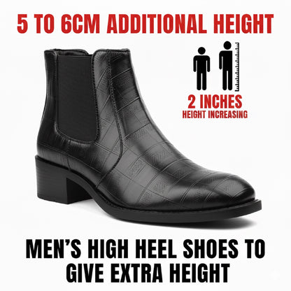 2-Inch Height Increasing Boots for Men | Hidden Lift, Premium Comfort