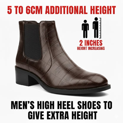 2-Inch Height Increasing Boots for Men | Hidden Lift, Premium Comfort