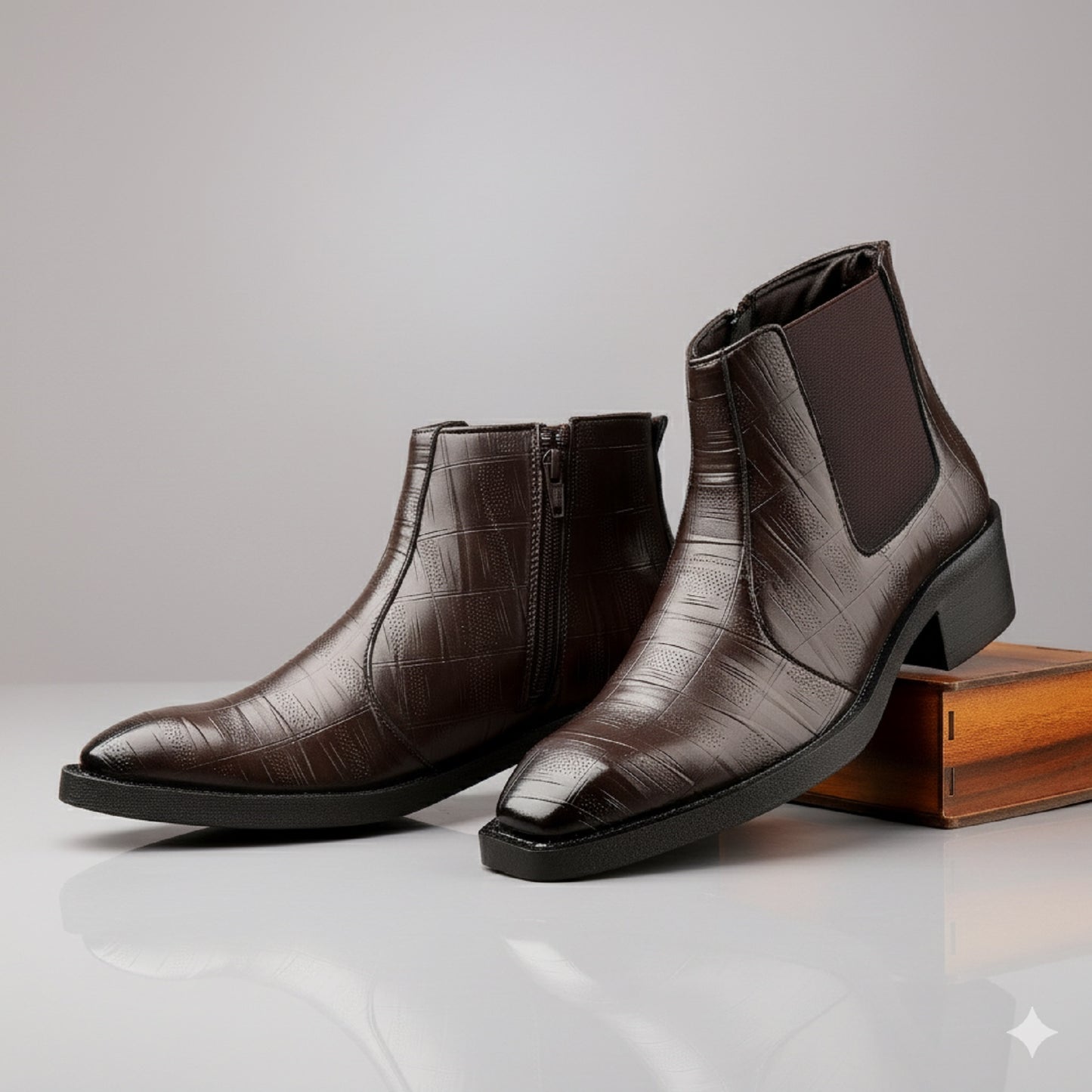 2-Inch Height Increasing Boots for Men | Hidden Lift, Premium Comfort