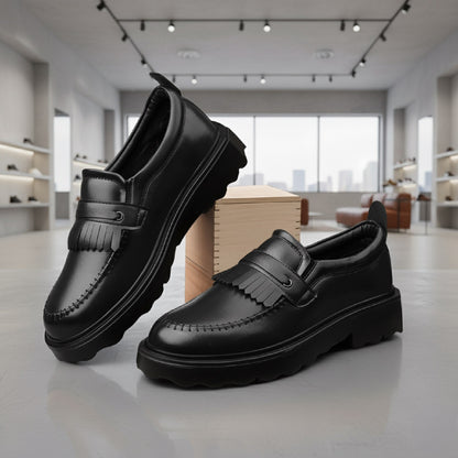 Men's Classic Tassel Loafers – Faux leatherSlip-On Dress Shoes