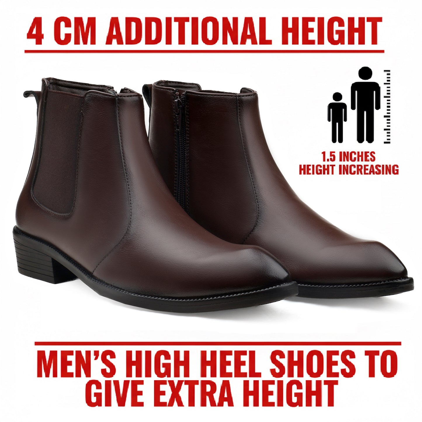 Elevate 2 Inches Smart Height Boost Boots
