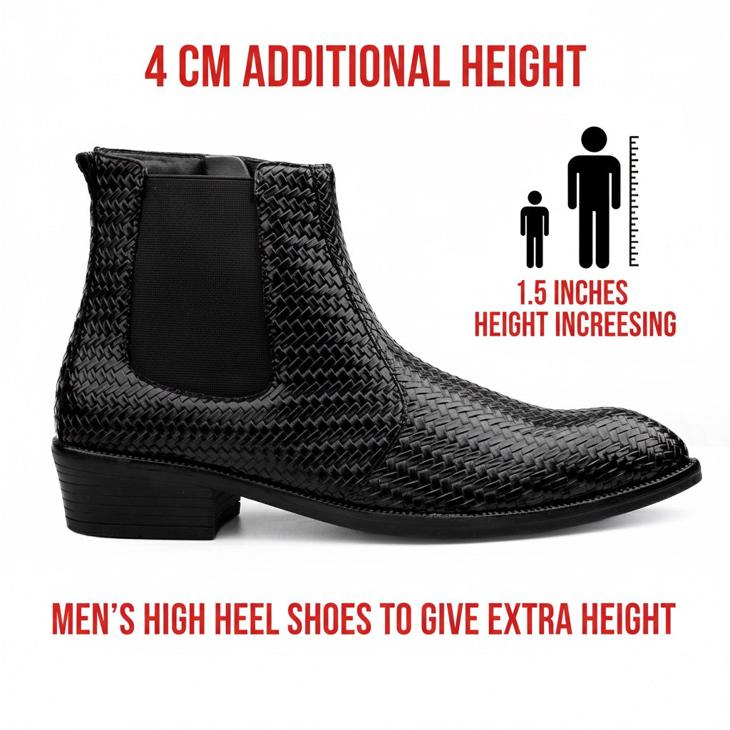 2 Inch Height Boots for Modern Men