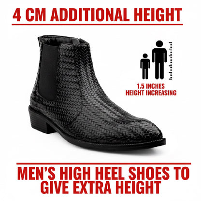 Height Increasing Chelsea Ankle Boots for Men