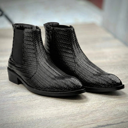 Height Increasing Chelsea Ankle Boots for Men