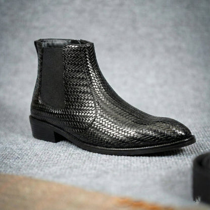 Height Increasing Chelsea Ankle Boots for Men