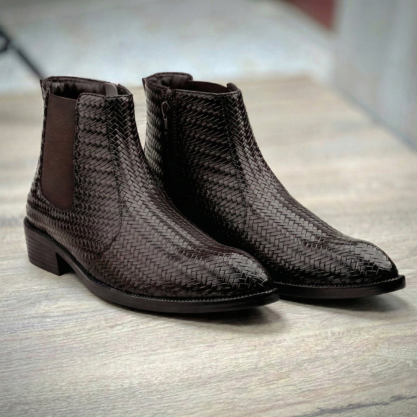 Height Increasing Chelsea Ankle Boots for Men