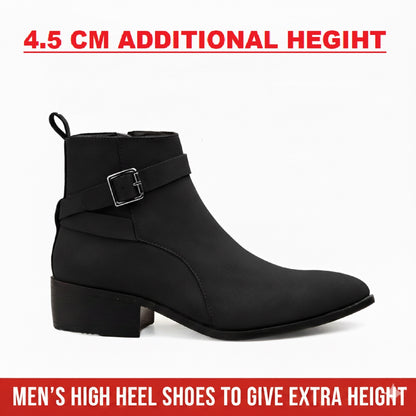 Height Boosting Men’s Boots – 4.5 CM Heel Fashion Ankle Shoes