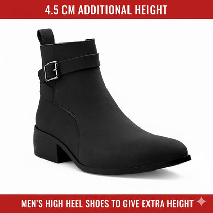 Height Boosting Men’s Boots – 4.5 CM Heel Fashion Ankle Shoes