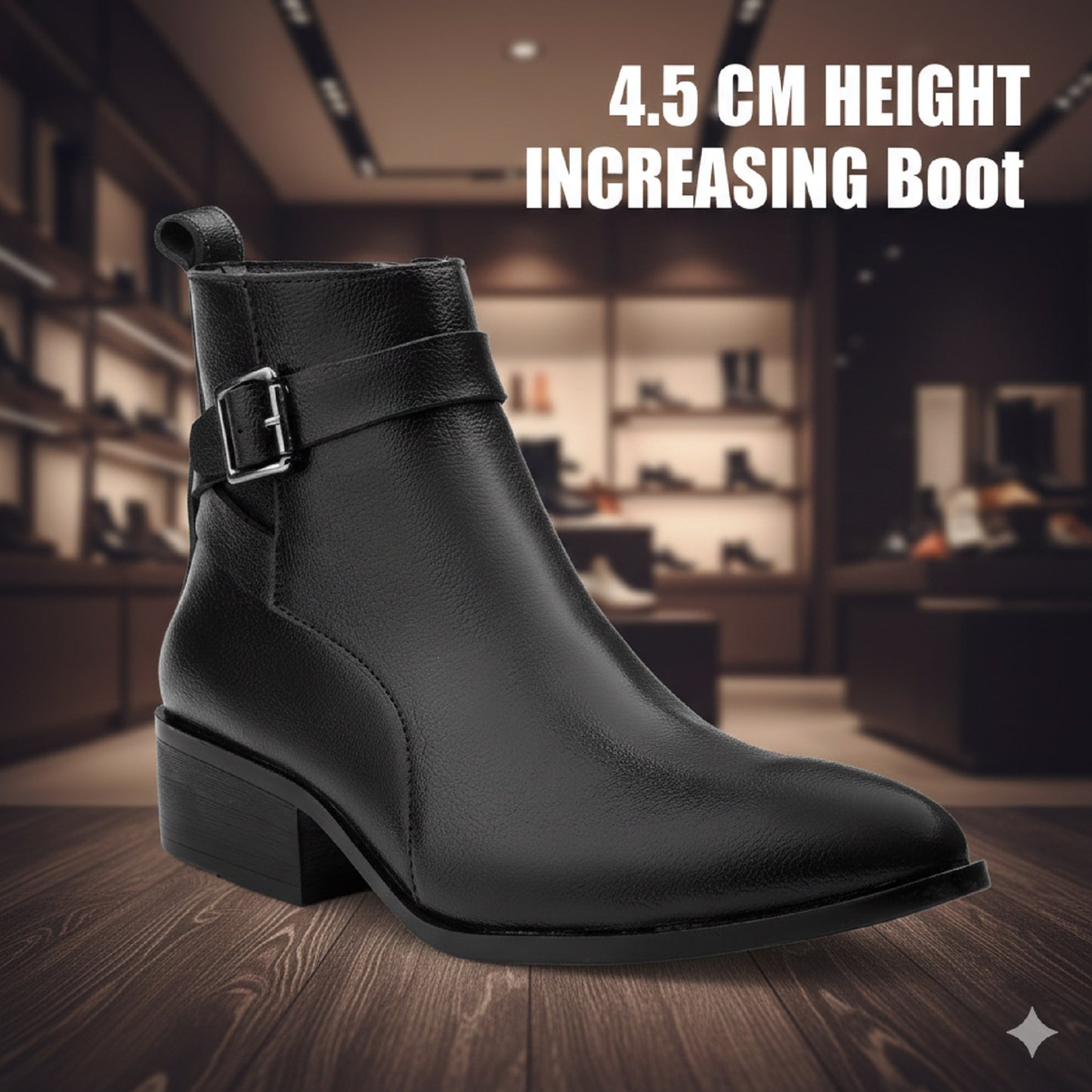 Men’s Brown Hidden Height Boost Boots