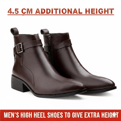 Men’s Brown Hidden Height Boost Boots