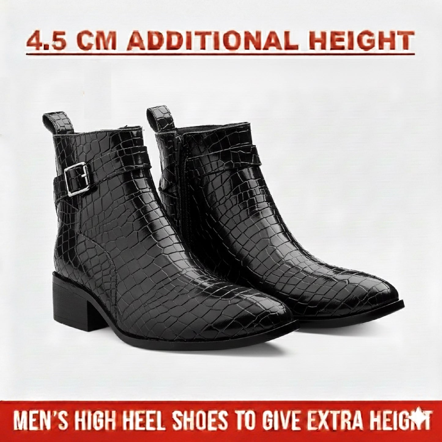 Elevation Plus Men’s Height-Enhancing Boots 4.5 cm Lift