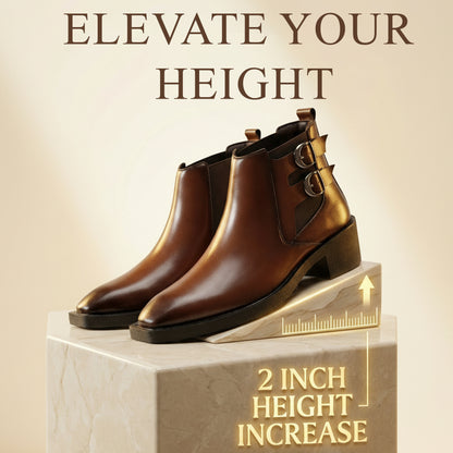Men’s Formal Chelsea Boots – Extra Height Lift Comfortable Fashion Boots