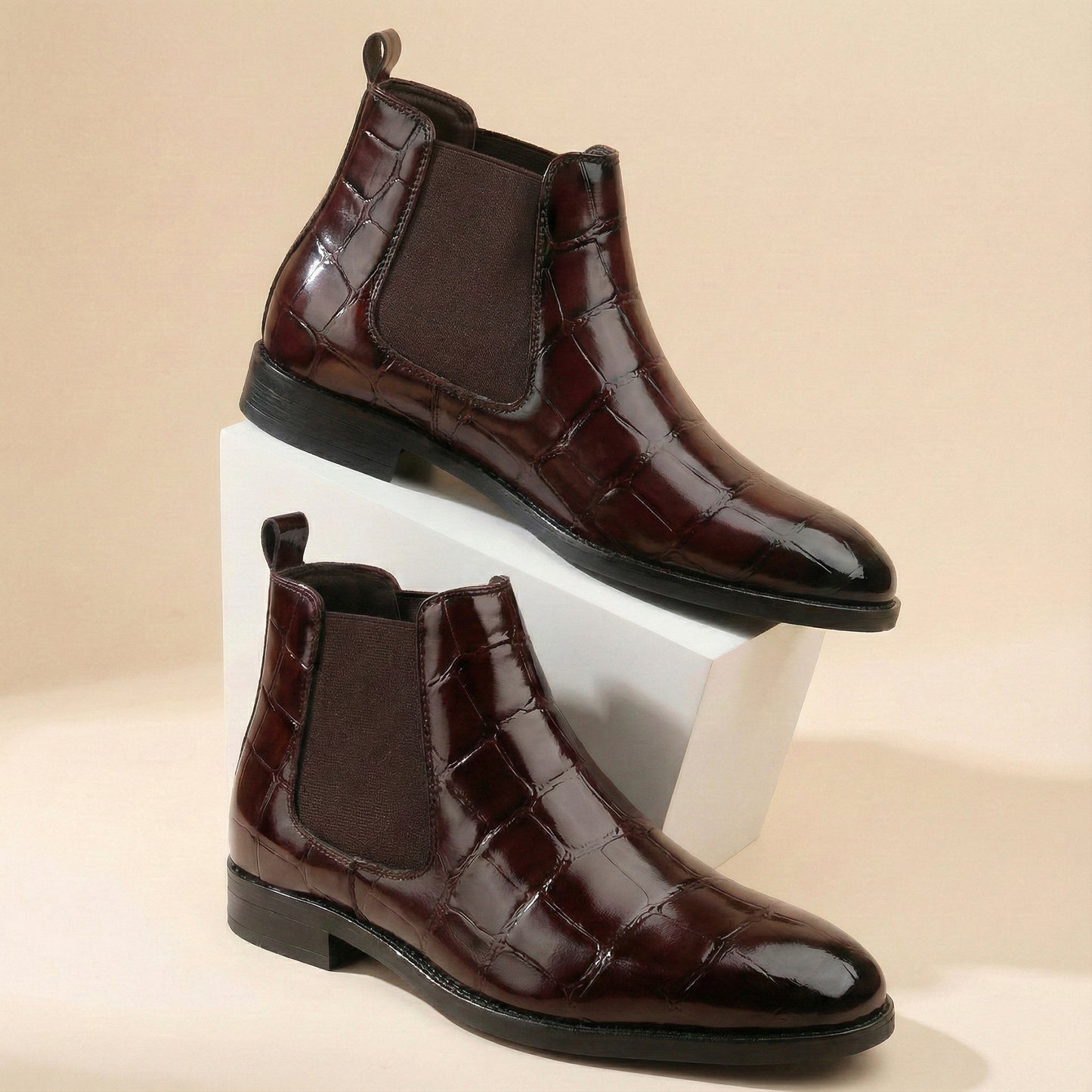 Men’s Premium Leather Stylish Boots – Durable, Comfortable & Timeless Design