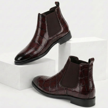 Men’s Premium Leather Stylish Boots – Durable, Comfortable & Timeless Design