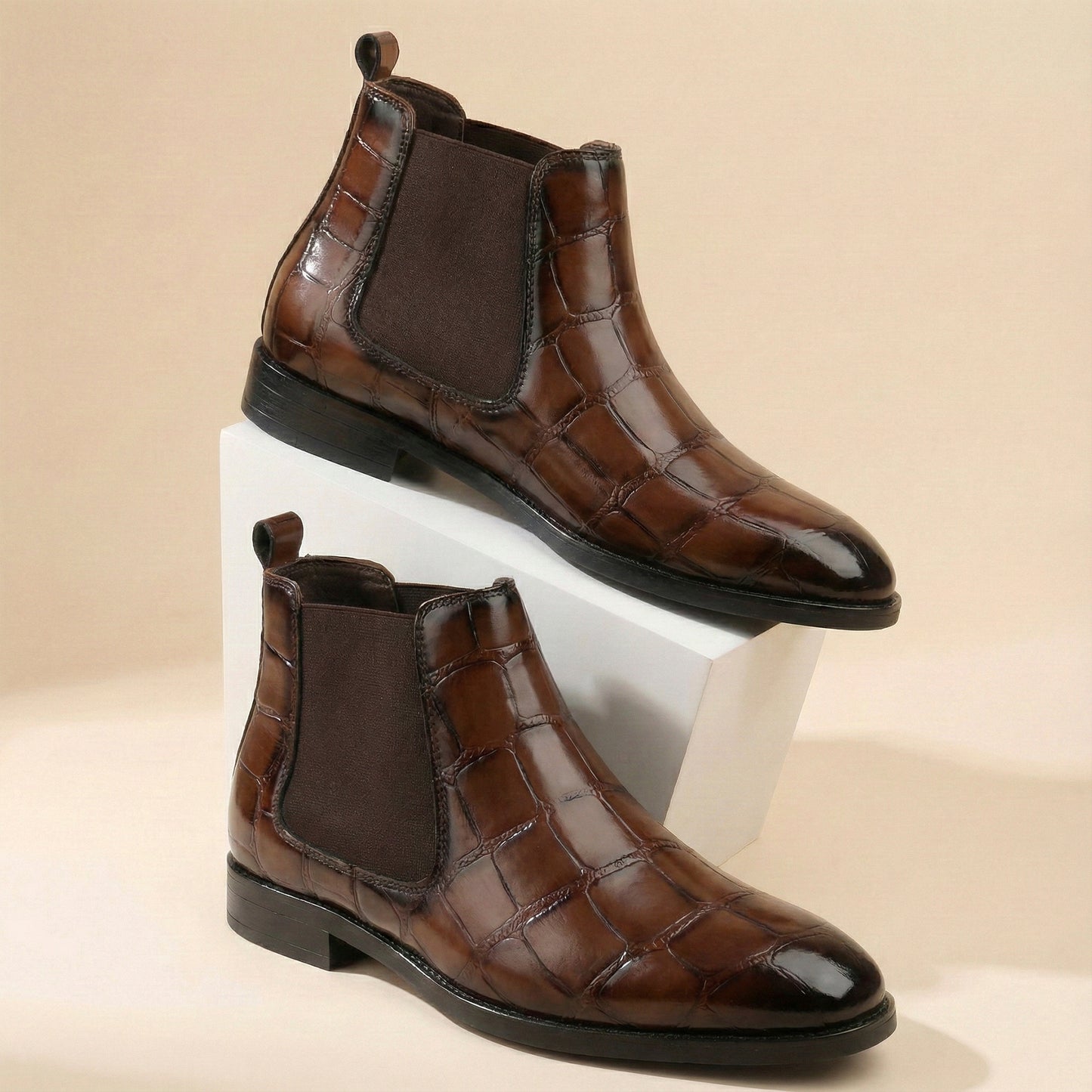 Men’s Premium Leather Stylish Boots – Durable, Comfortable & Timeless Design