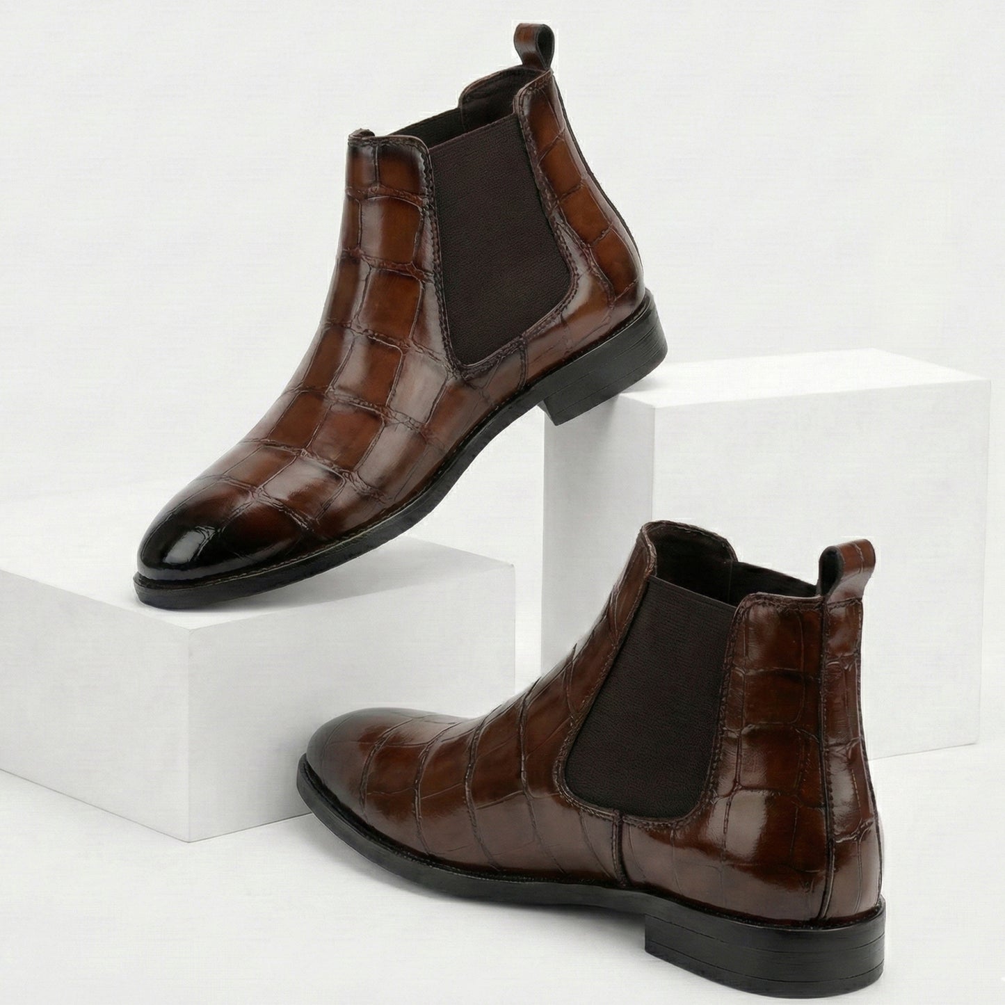 Men’s Premium Leather Stylish Boots – Durable, Comfortable & Timeless Design