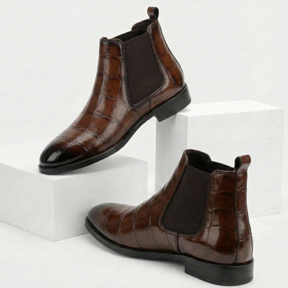 Men’s Premium Leather Stylish Boots – Durable, Comfortable & Timeless Design