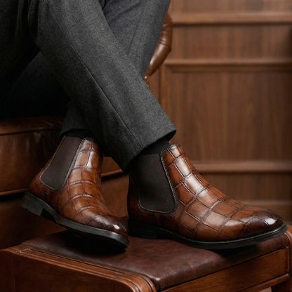 Men’s Premium Leather Stylish Boots – Durable, Comfortable & Timeless Design