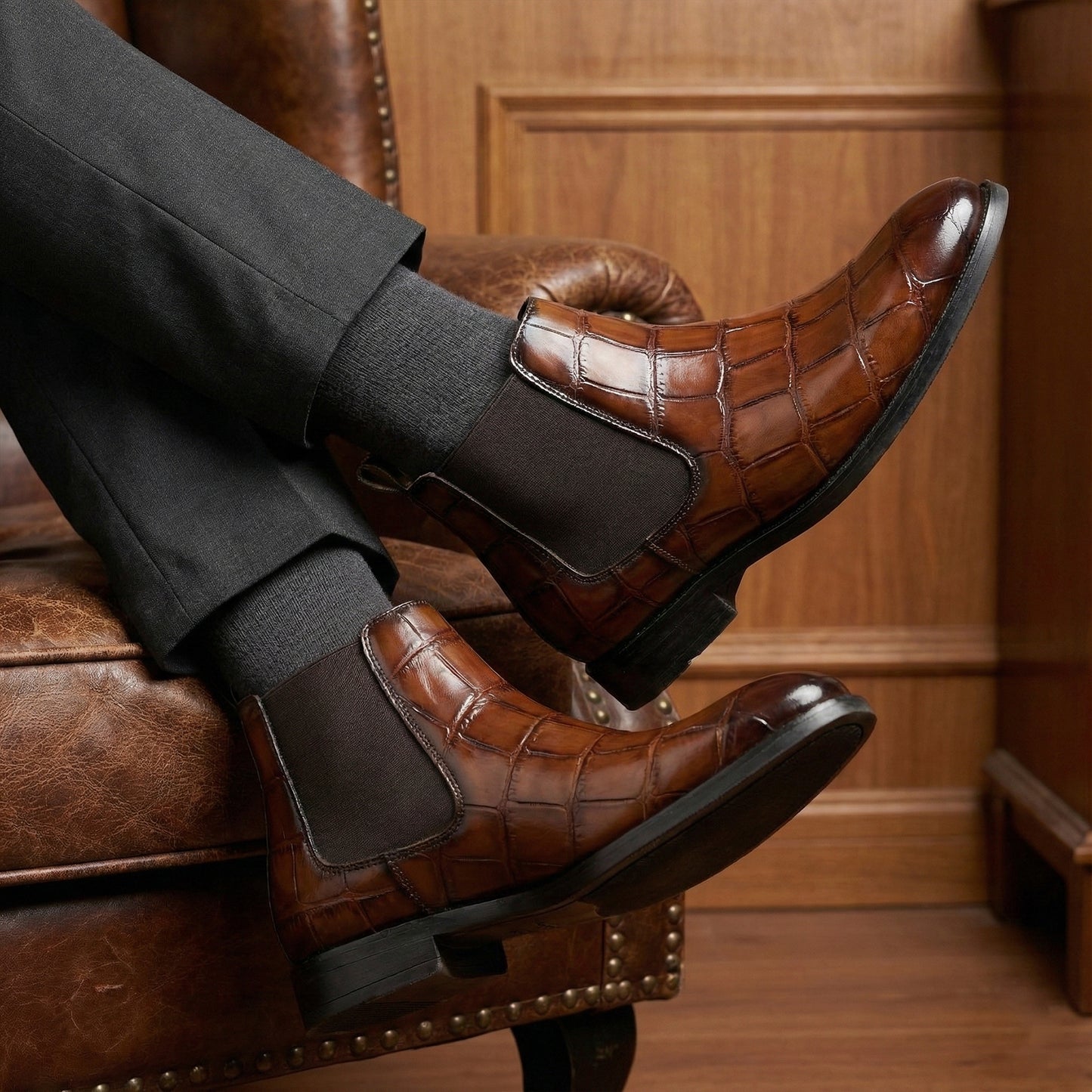 Men’s Premium Leather Stylish Boots – Durable, Comfortable & Timeless Design