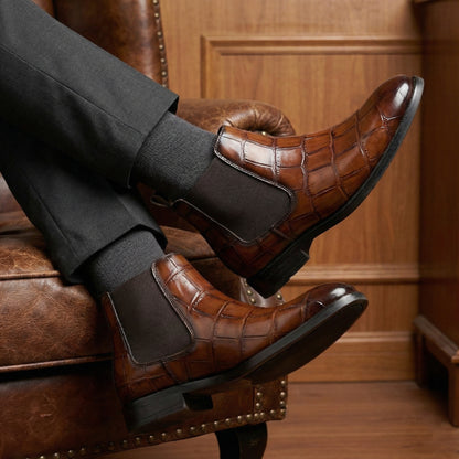 Men’s Premium Leather Stylish Boots – Durable, Comfortable & Timeless Design